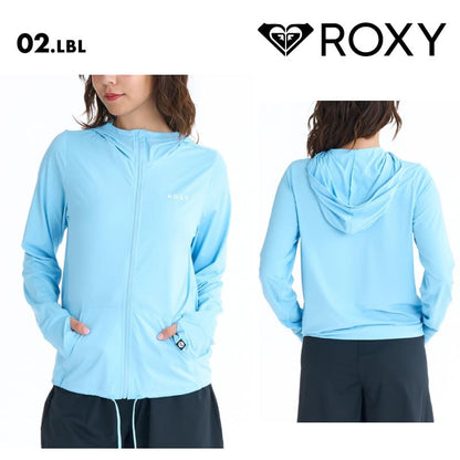 ROXY/ロキシー レディース 長袖 ラッシュガード AUROLA 26 SPRING RLY261031 ボード 水着 サーフィン パーカー フーディ フード 海水浴 ビーチ サムホール おしゃれ 女性用【メール便発送 26SS-01】