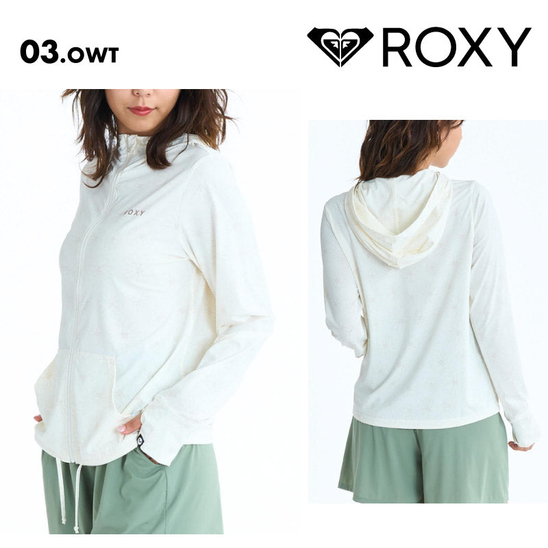 ROXY/ロキシー レディース 長袖 ラッシュガード AUROLA 26 SPRING RLY261031 ボード 水着 サーフィン パーカー フーディ フード 海水浴 ビーチ サムホール おしゃれ 女性用【メール便発送 26SS-01】