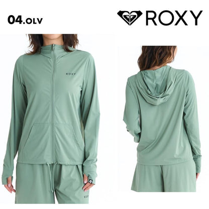 ROXY/ロキシー レディース 長袖 ラッシュガード AUROLA 26 SPRING RLY261031 ボード 水着 サーフィン パーカー フーディ フード 海水浴 ビーチ サムホール おしゃれ 女性用【メール便発送 26SS-01】