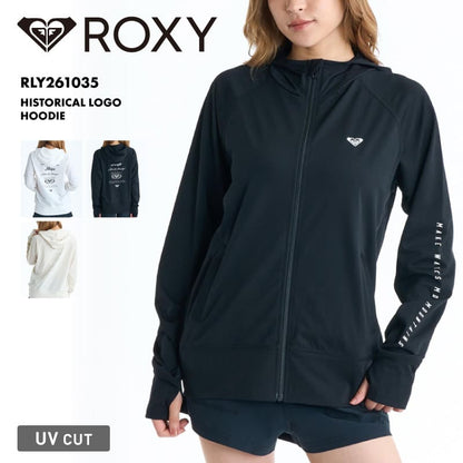 ROXY/ロキシー レディース 長袖 ラッシュガード HISTORICAL LOGO HOODIE 26 SPRING RLY261035 ボード 水着 サーフィン パーカー フーディ フード 海水浴 ビーチ サムホール おしゃれ 女性用【メール便発送 26SS-01】