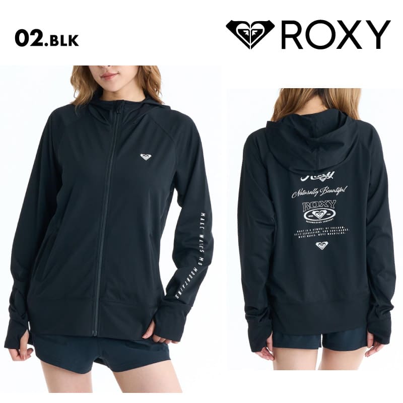 ROXY/ロキシー レディース 長袖 ラッシュガード HISTORICAL LOGO HOODIE 26 SPRING RLY261035 ボード 水着 サーフィン パーカー フーディ フード 海水浴 ビーチ サムホール おしゃれ 女性用【メール便発送 26SS-01】