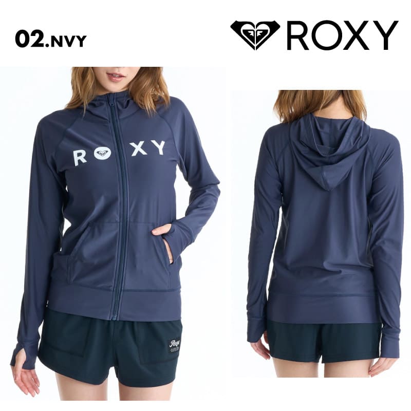 ROXY/ロキシー レディース 長袖 ラッシュガード RASHIE PARKA 26 SPRING RLY265038 ボード 水着 サーフィン パーカー フーディ フード 海水浴 ビーチ サムホール おしゃれ 女性用【メール便発送 26SS-01】