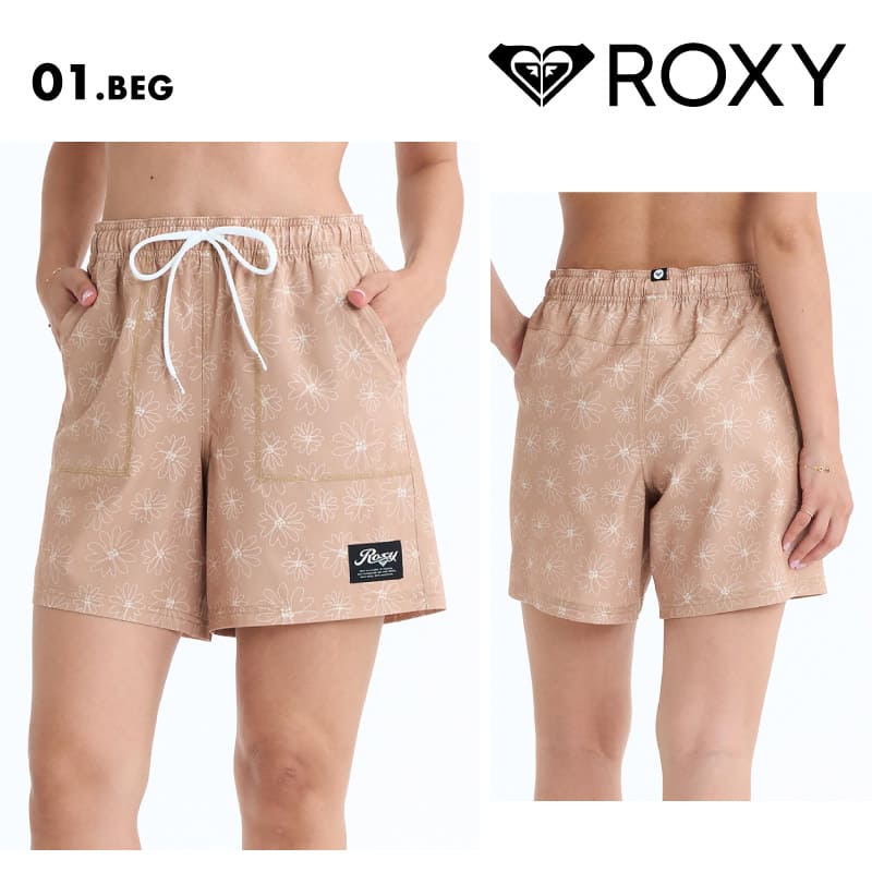 ROXY/ロキシー レディース サーフパンツ COASTLINE PRINTED 26 SPRING RBS261015 ボード 水着 サーフィン ハーフパンツ 海水浴 ビーチ 花柄 かわいい おしゃれ 正規品 女性用【メール便発送 26SS-01】