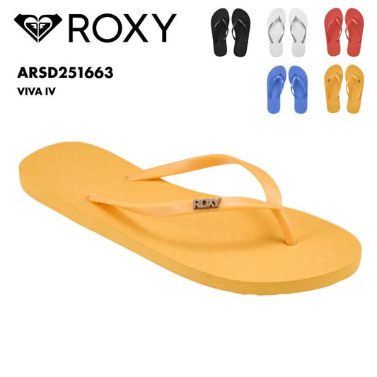 ROXY/ロキシー レディース ビーチサンダル VIVA IV 2025 SPRING FOOT ARSD251663 ビーサン シンプル ロゴ ブランド ビーチ 海 海水浴 サーフィン プール トングサンダル 女性用[メール便発送 25SS-01]