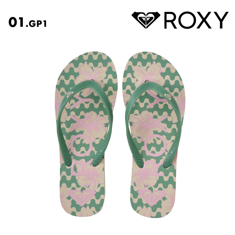 ROXY/ロキシー レディース ビーチサンダル TAHITI VII 2025 SPRING JP ARSD251869 ビーサン おしゃれ ロゴ ブランド ビーチ 海 海水浴 サーフィン プール トングサンダル 女性用【メール便発送 25SS-01】