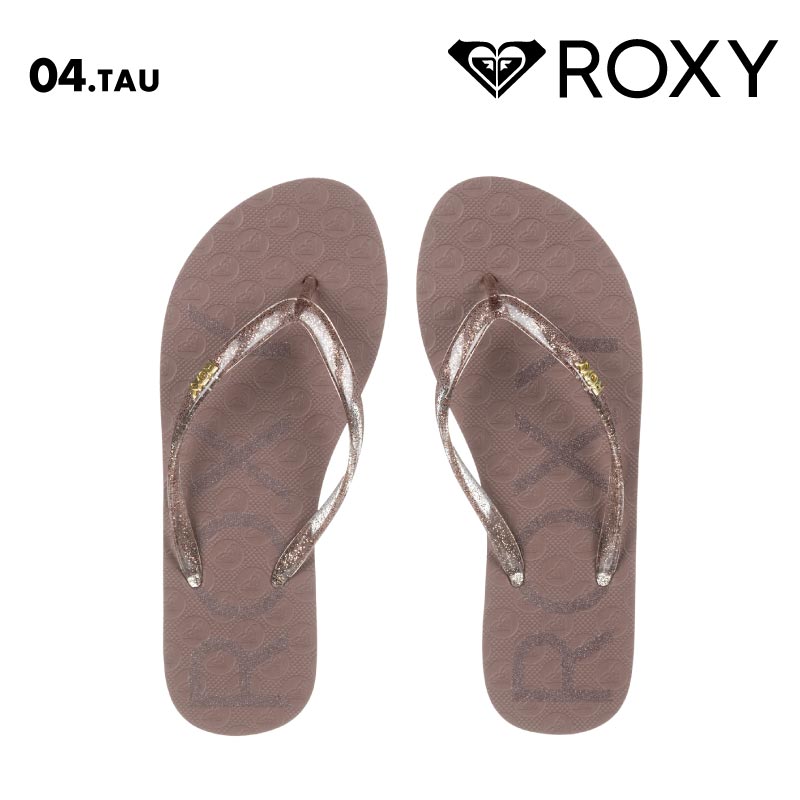 ROXY/ロキシー レディース ビーチサンダル VIVA SPARKLE 2025 SPRING JP ARSD251873 ビーサン ラメ ロゴ ブランド ビーチ 海 海水浴 サーフィン プール トングサンダル 女性用【メール便発送 25SS-01】