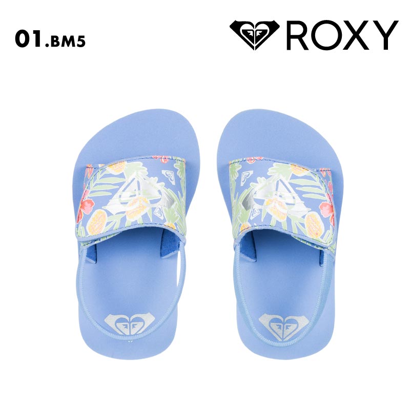 ROXY/ロキシー ジュニア ジュニア シャワーサンダル TW FINN 2025 SPRING FOOT AROL251012 ビーサン かわいい ロゴ ブランド ビーチ 海 海水浴 サーフィン プール ストラップ付き ジュニア 子供用 こども用 男の子用 女の子用