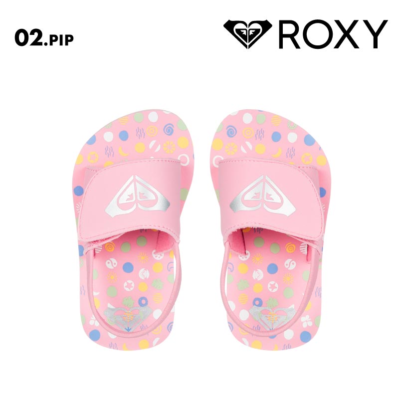 ROXY/ロキシー ジュニア ジュニア シャワーサンダル TW FINN 2025 SPRING FOOT AROL251012 ビーサン かわいい ロゴ ブランド ビーチ 海 海水浴 サーフィン プール ストラップ付き ジュニア 子供用 こども用 男の子用 女の子用