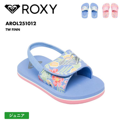 ROXY/ロキシー ジュニア ジュニア シャワーサンダル TW FINN 2025 SPRING FOOT AROL251012 ビーサン かわいい ロゴ ブランド ビーチ 海 海水浴 サーフィン プール ストラップ付き ジュニア 子供用 こども用 男の子用 女の子用