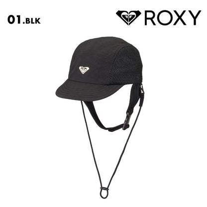 ROXY/ロキシー レディース サーフキャップ WR UV WATER SURF CAP 2025 SPRING JP RSA251718 帽子 ぼうし 紫外線対策 UV対策 サイズ調整 あご紐付き シンプル メッシュ ループ紐付き アウトドア 女性用