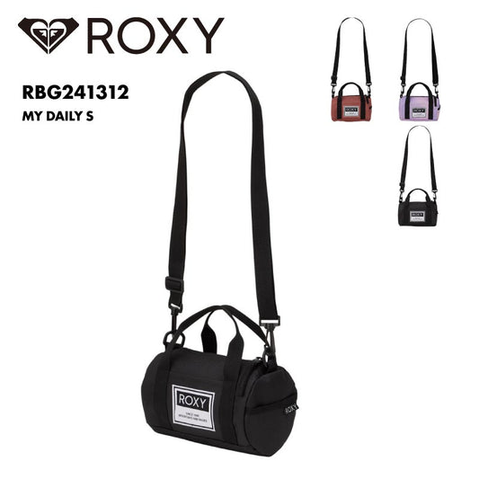 ROXY/ロキシー レディース ショルダーバッグ MY DAILY S 2024 SPRING RBG241312 ミニドラムバッグ カバン ドラムバッグ 普段使い ショルダー ブランド ロゴ 女性用