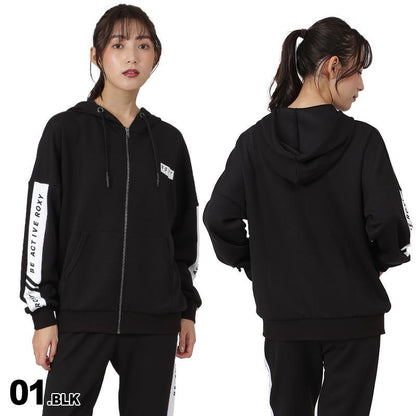 ROXY Women's Fitness Jacket RZP231541 Zip Up Hoodie Sweat Jersey Top Gym Yoga Wear For Women 