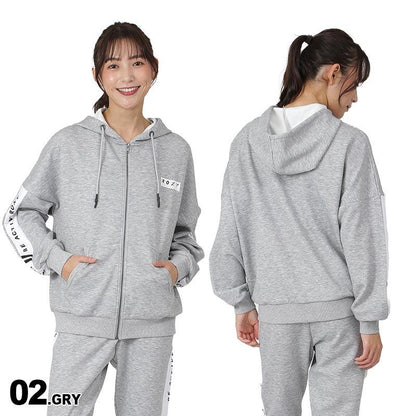 ROXY Women's Fitness Jacket RZP231541 Zip Up Hoodie Sweat Jersey Top Gym Yoga Wear For Women 