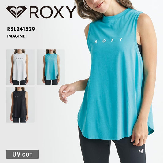 ROXY/ロキシー レディース タンクトップ IMAGINE 2024 SPRING FITNESS フィットネス UVカット 速乾 ジム スポーツウェア Tシャツ RSL241529