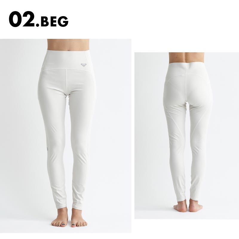 ROXY/ロキシー レディース レギンス SIMPLY CALM LEGGINGS 2024 SPRING FITNESS RPT241514 紫外線対策 プール 海 UVカット 水陸両用 速乾 女性用