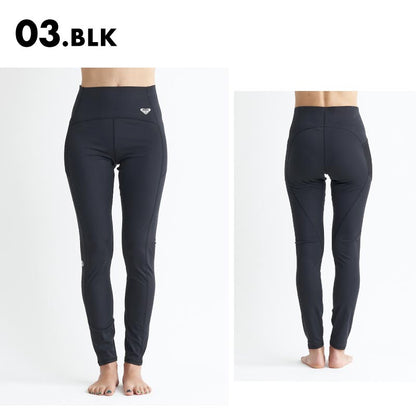 ROXY/ロキシー レディース レギンス SIMPLY CALM LEGGINGS 2024 SPRING FITNESS RPT241514 紫外線対策 プール 海 UVカット 水陸両用 速乾 女性用