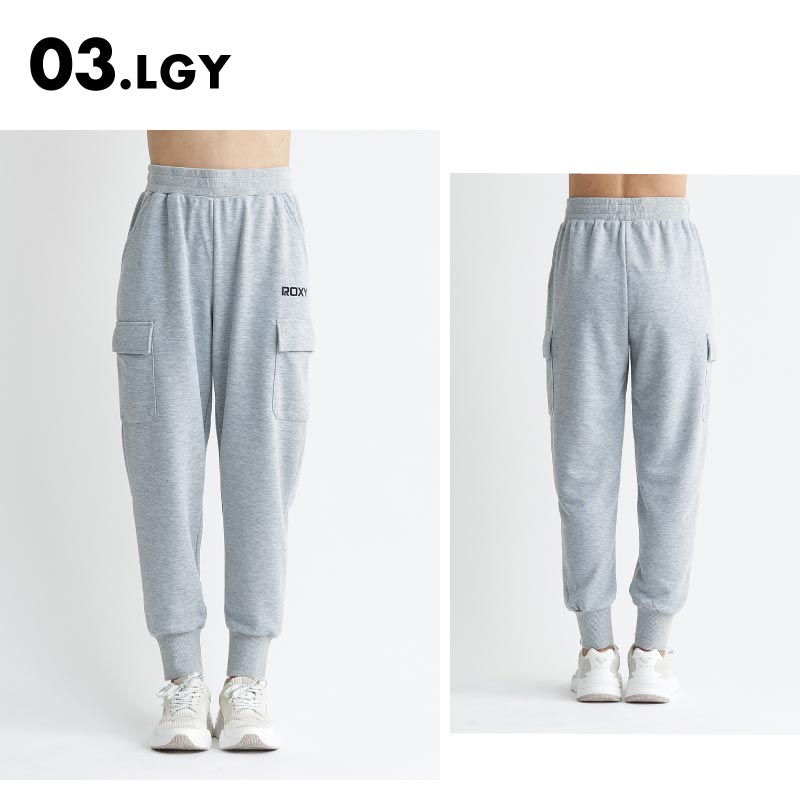 ROXY/ロキシー レディース カーゴパンツ DOWN TO EARTH PANTS 2024 SPRING FITNESS RPT241551 速乾 UVカット 裏起毛 太め ゆったり スポーティ フィットネス ランニング おしゃれ 大きめ 女性用