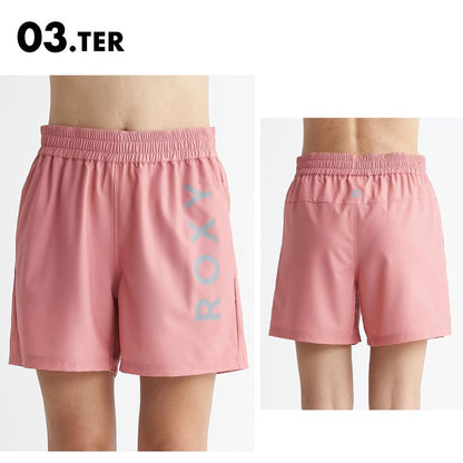 ROXY/ロキシー レディース ウォークショーツ MY 1ST ROXY SHORTS 2024 SPRING FITNESS RPT241524 ストレッチ ウエストゴム ショート丈 ロゴ フィットネス UVカット ヨガ ランニング おしゃれ かわいい 女性用