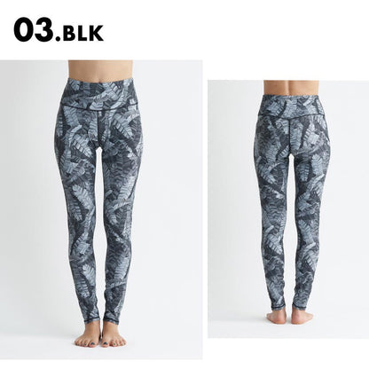 ROXY/ロキシー レディース レギンス SPIRITED LEGGINGS 2024 SPRING FITNESS RPT241508 水陸両用 速乾 UVカット 無地 紫外線対策 海 日焼け止め対策 紫外線対策 ブランド 柄物 女性用