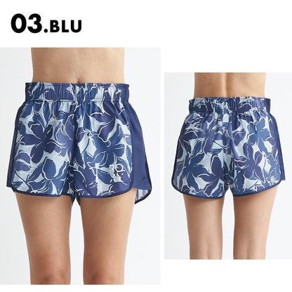 ROXY/ロキシー レディース ウォークショーツ SPIRITED SHORTS 2024 SPRING FITNESS RPT241505 撥水 ショーツ ショート丈 無地 ゆったり ランニング フィットネス ウエストゴム ブランド おしゃれ 女性用