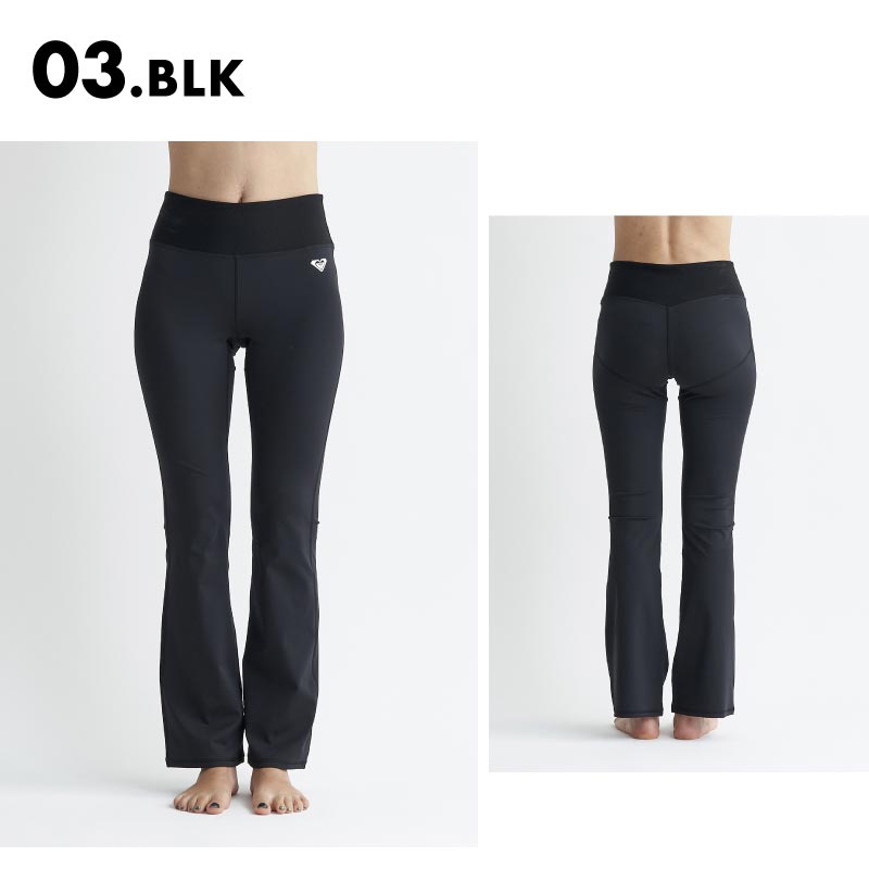 ROXY/ロキシー レディース フレアレギンス SIMPLY CALM FLARE LEGGINGS 2024 SPRING FITNESS RPT241515 速乾 UVカット アクティブ スポーツ 運動着 ランニング 美脚 UVカット ブランド おしゃれ 女性用