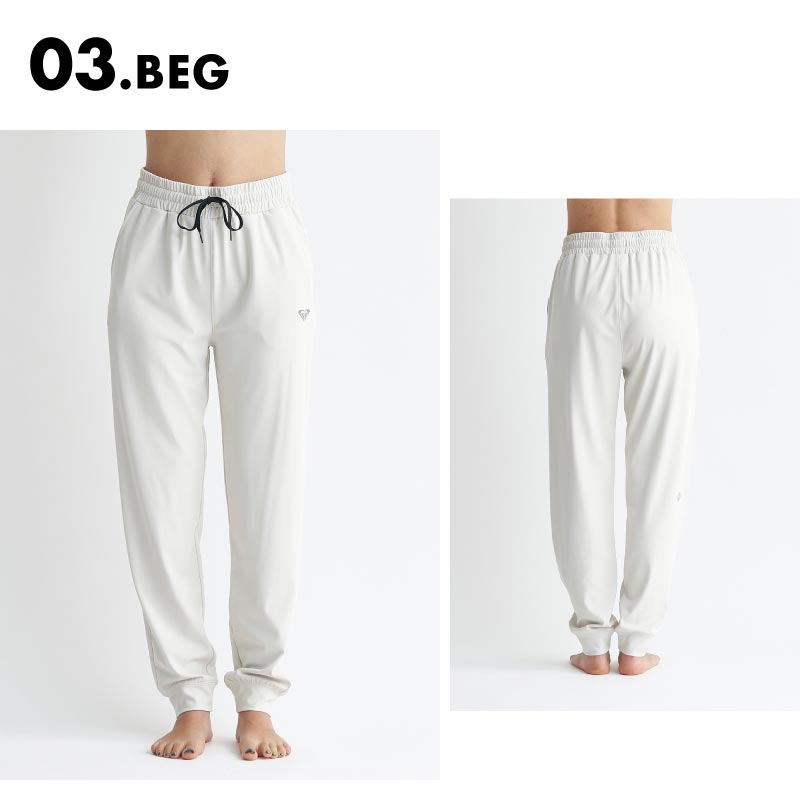 ROXY/ロキシー レディース ジョガーパンツ SIMPLY CALM PANTS 2024 SPRING FITNESS RPT241516 速乾 UVカット ロングパンツ フィットネス ブランド 運動着 ランニング レギパン おしゃれ かわいい 女性用