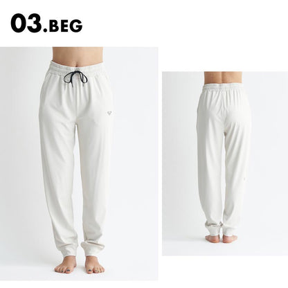 ROXY/ロキシー レディース ジョガーパンツ SIMPLY CALM PANTS 2024 SPRING FITNESS RPT241516 速乾 UVカット ロングパンツ フィットネス ブランド 運動着 ランニング レギパン おしゃれ かわいい 女性用