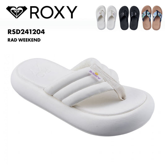 ROXY/ロキシー レディース トング サンダル RAD WEEKEND 2024 SPRING RSD241204 ボリューム pu素材 クッション ビーサン 厚底 ブランド おしゃれ ギフト プレゼント 女性用