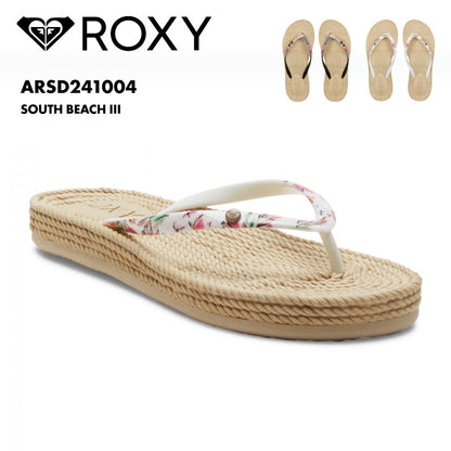 ROXY/ロキシー レディース ビーチサンダル SOUTH BEACH III 2024 SPRING ARSD241004 シンプル ビーサン サンダル ビーチ ロゴ ブランド おしゃれ ギフト プレゼント 女性用