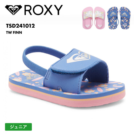 ROXY/ロキシー キッズ ビーチサンダル TW FINN 2024 SPRING TSD241012 シンプル ビーサン サンダル ビーチ ロゴ ブランド おしゃれ ギフト プレゼント ジュニア 子供用 こども用 男の子用 女の子用