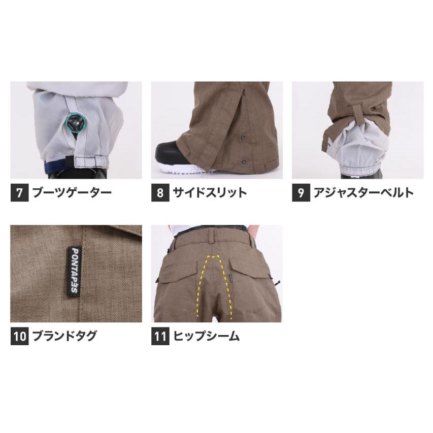 [福袋 返品不可] 3点セット レンタルよりお得 スノーボードウェア メンズ スノージャケット + スノーパンツ + ゴーグル  PONTAPES/ポンタぺス PSET-24_3