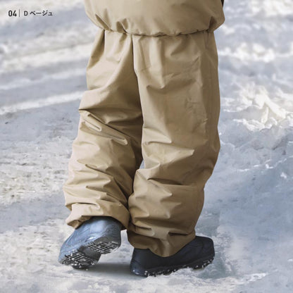 スノーボードウェア メンズ レディース パンツ単品 ルーズシルエット 中綿入り 撥水 防寒 25-26モデル  PONTAPES/ポンタぺス POP-434