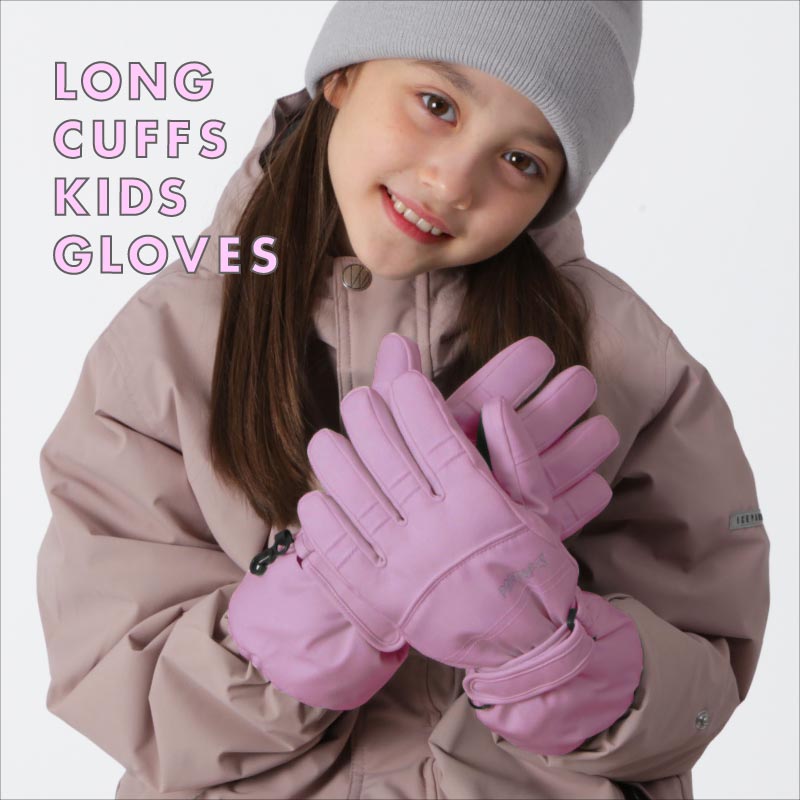 スノーボード グローブ キッズ スノボ スキー スノー 雪遊び 手袋 5本指 防寒 撥水 防水 PONTAPES/ポンタぺス PJR-103 [メール便対応]