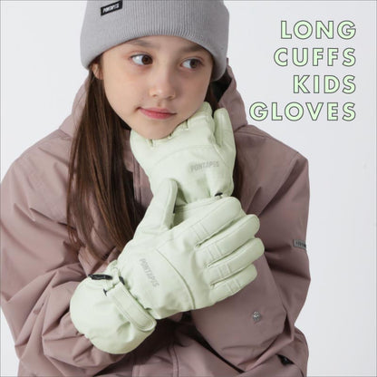 スノーボード グローブ キッズ スノボ スキー スノー 雪遊び 手袋 5本指 防寒 撥水 防水 PONTAPES/ポンタぺス PJR-103 [メール便対応]