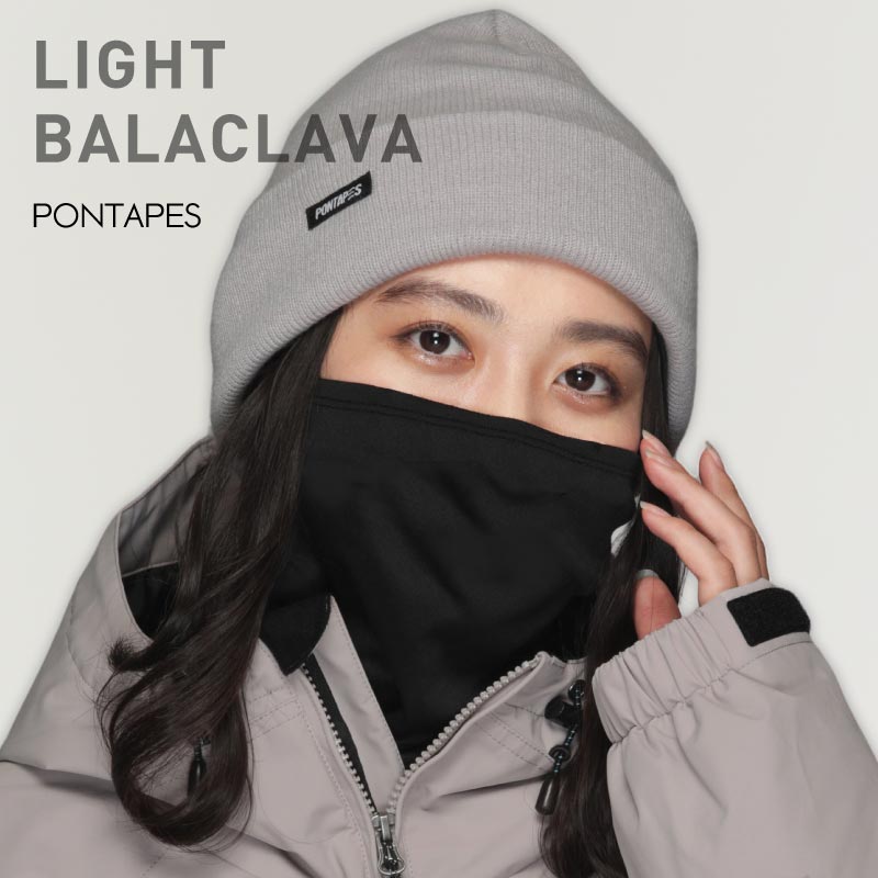スノーボード バラクラバ メンズ レディース スキー フェイスマスク フェイスカバー ネックカバー フェイスガード ３way 防寒 保温 冬 PONTAPES/ポンタぺス PONF-106 メール便発送