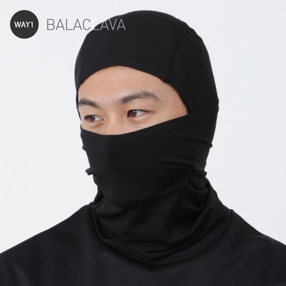 スノーボード バラクラバ メンズ レディース スキー フェイスマスク フェイスカバー ネックカバー フェイスガード ３way 防寒 保温 冬 PONTAPES/ポンタぺス PONF-106 メール便発送