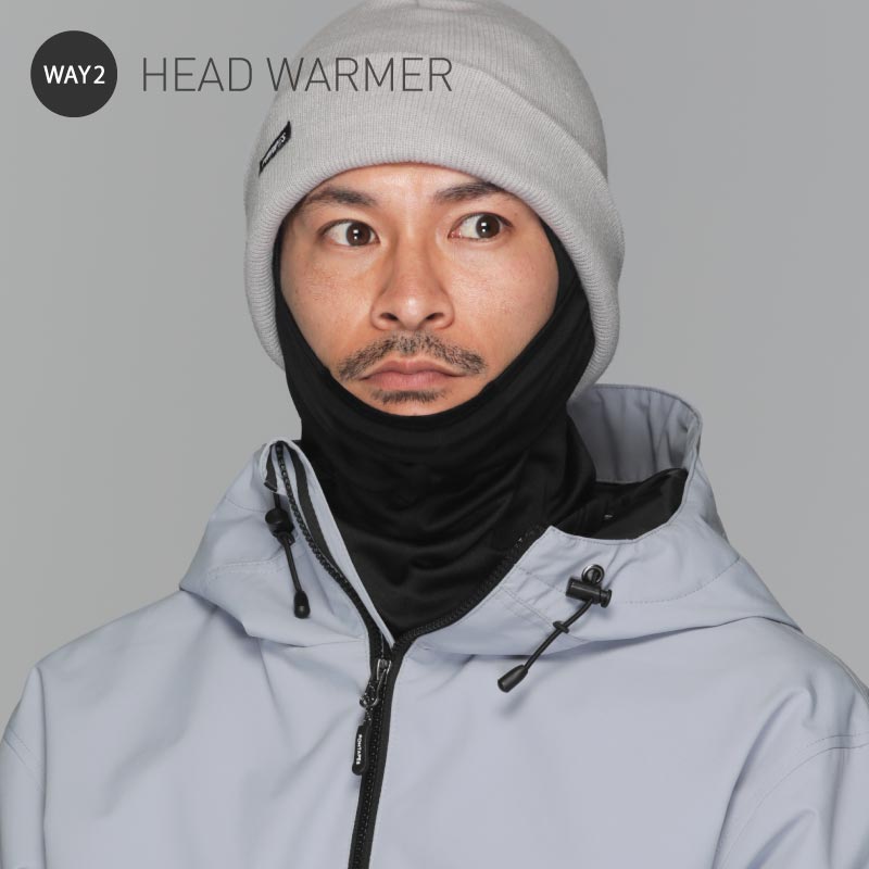 スノーボード バラクラバ メンズ レディース スキー フェイスマスク フェイスカバー ネックカバー フェイスガード ３way 防寒 保温 冬 PONTAPES/ポンタぺス PONF-106 メール便発送