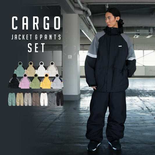 [16~18カラー]スノーボードウェア 上下セット メンズ レディース ルーズシルエット 中綿入り 撥水 防寒 25-26モデル PONTAPES/ポンタぺス PISET-46PJB