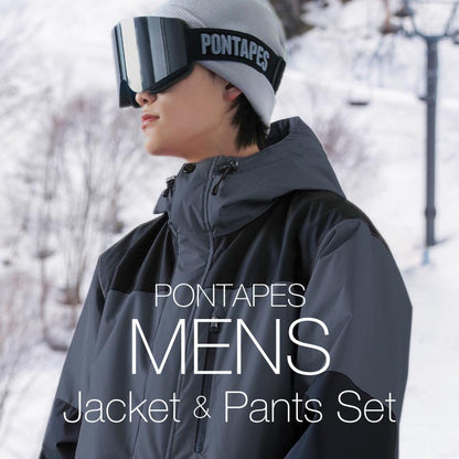 풀오버 상하 세트 스노우 보드웨어 남성용 여성 PONTAPES PSET-44