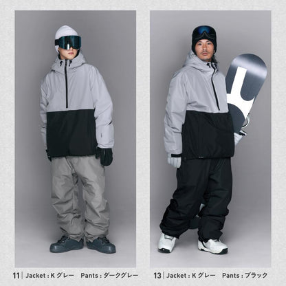 리플렉터 오버 사이즈 재킷 스노우 보드웨어 남성용 여성 PONTAPES POJ-381 스노보 - 선생님 착용 