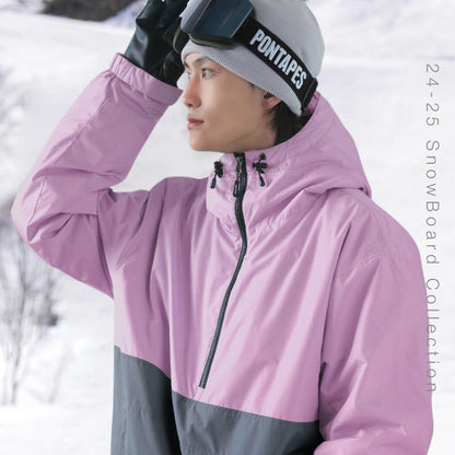 리플렉터 오버 사이즈 재킷 스노우 보드웨어 남성용 여성 PONTAPES POJ-381 스노보 - 선생님 착용 