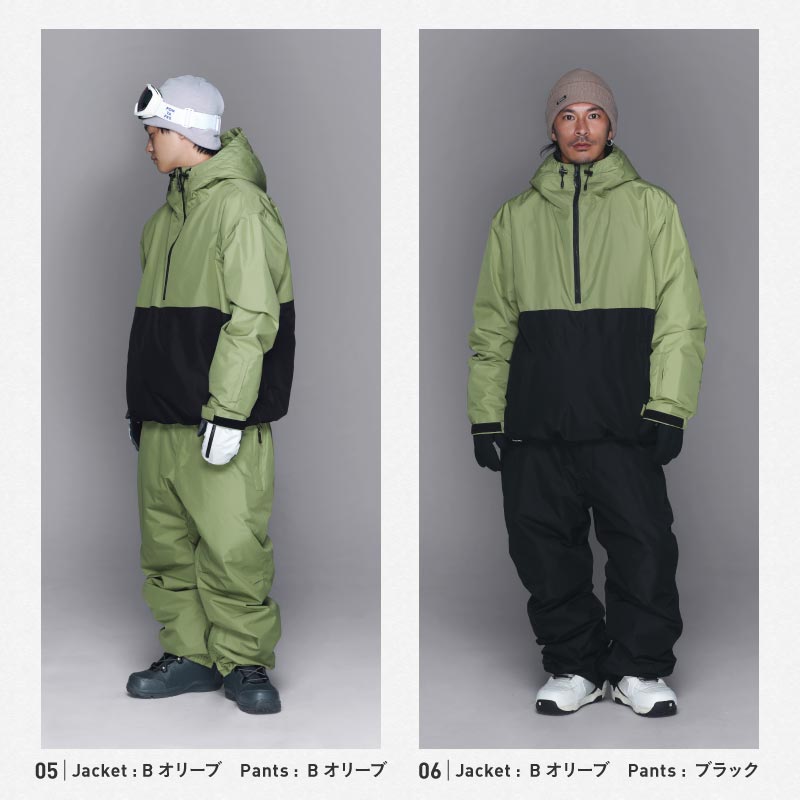 리플렉터 오버 사이즈 재킷 스노우 보드웨어 남성용 여성 PONTAPES POJ-381 스노보 - 선생님 착용 