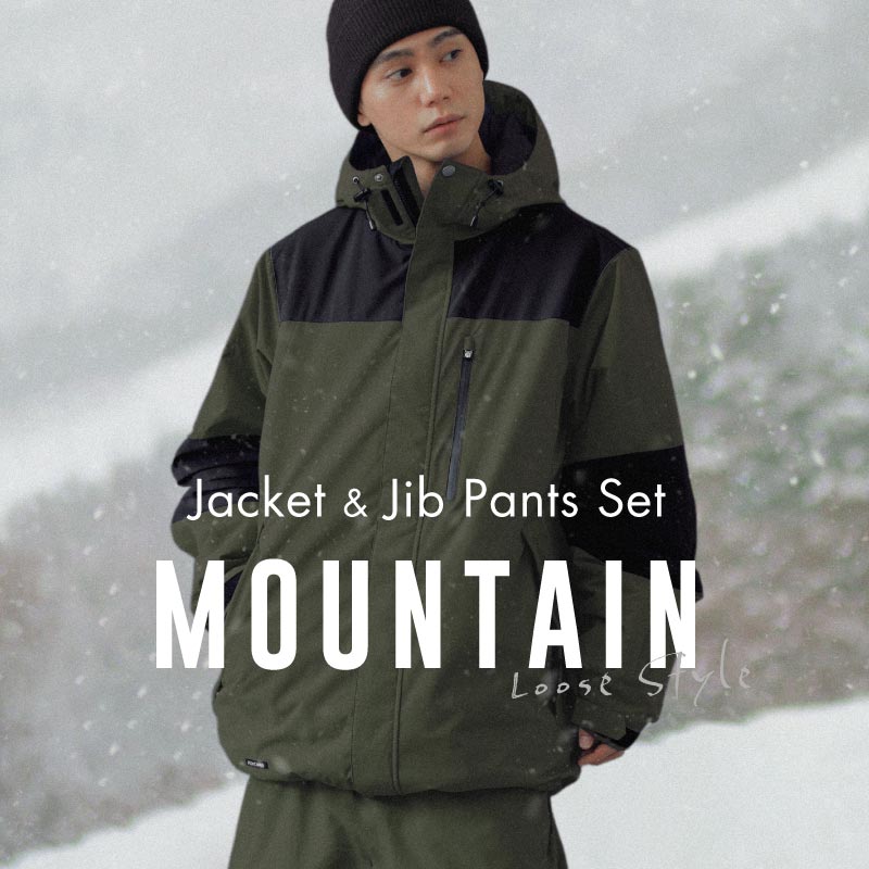 [16~25カラー]  スノーボードウェア メンズ  上下セット ルーズシルエット 中綿入り 撥水 防寒 25-26モデル PONTAPES/ポンタぺス PISET-43PJB