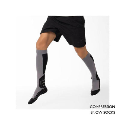 スノーソックス 着圧ソックス メンズ レディース  スノーボード スノボ スキー ウインタースポーツ スノー 疲労軽減 吸湿発熱 ムレない 段階着圧 消臭 PONTAPES/ポンタぺス POSX-111 [メール便対応]