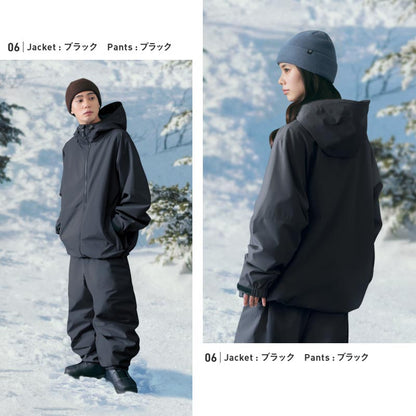 라인 리플렉터 상하 세트 스노우 보드웨어 남성용 여성 PONTAPES PSET-42