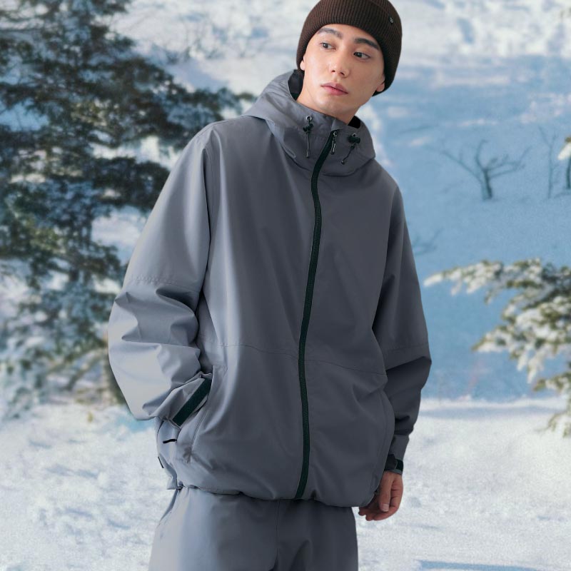 라인 리플렉터 상하 세트 스노우 보드웨어 남성용 여성 PONTAPES PSET-42