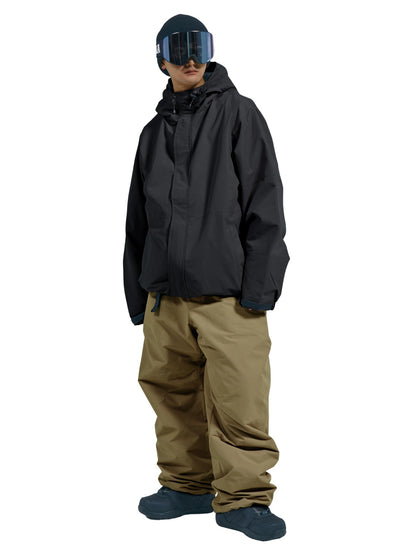 [予約 早期特典付き] [瀧澤憲一着用モデル] スノーボードウェア メンズ レディース 上下セット ルーズシルエット ソリッドライトセット 中綿なし/中綿あり 選べる 撥水 26-27モデル PONTAPES/ポンタぺス PSET-30 /PSET-31