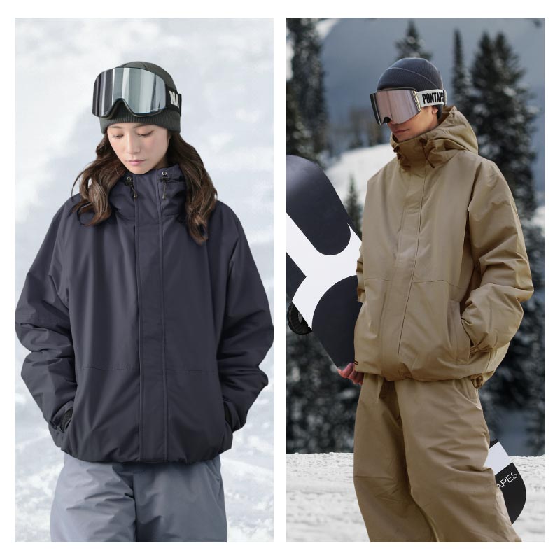 Pullover Top and Bottom Set Snowboard Wear Men's Women's PONTAPES PSET-45