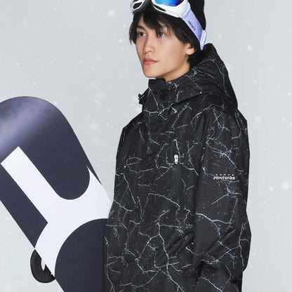 [1~16カラー] スノーボードウェア メンズ 上下セット レギュラーシルエット 中綿入り 撥水 防寒 25-26モデル PONTAPES/ポンタぺス PSET-410