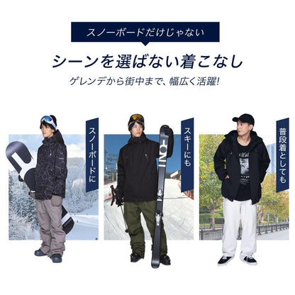 [新作予約 納期10月下旬] スノーボードウェア メンズ 上下セット レギュラーシルエット 中綿入り 撥水 防寒 26-27モデル PONTAPES/ポンタぺス PSET-410